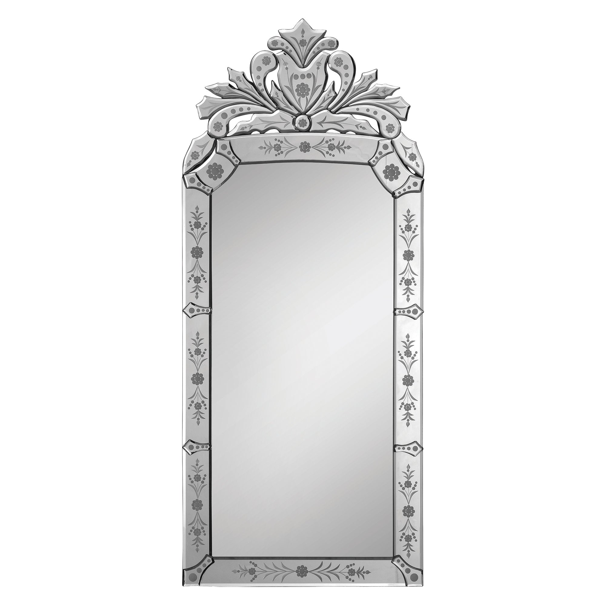 Venetian 19" Tall Arch Wall Mirror-Mirror-DECOROLALA