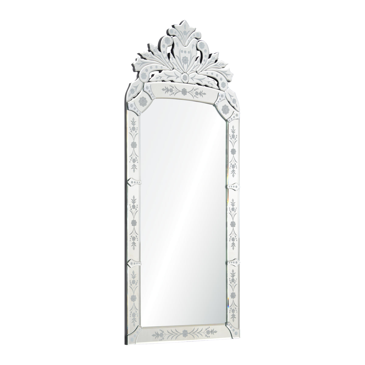 Venetian 19" Tall Arch Wall Mirror-Mirrors-DECOROLALA