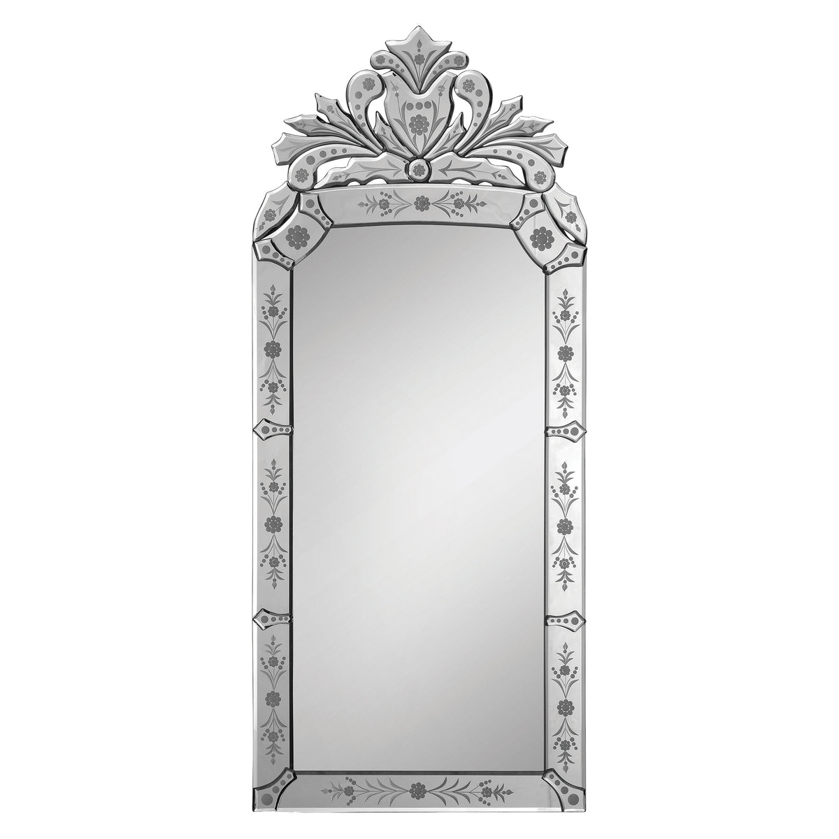 Venetian 19" Tall Arch Wall Mirror-Mirrors-DECOROLALA