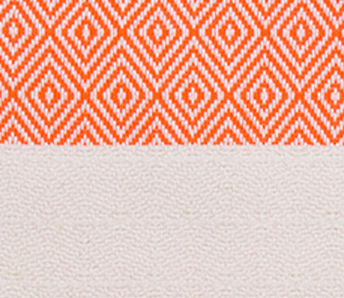Venice Orange Turkish Towel 40"x70" Cotton-Turkish Towel-DECOROLALA