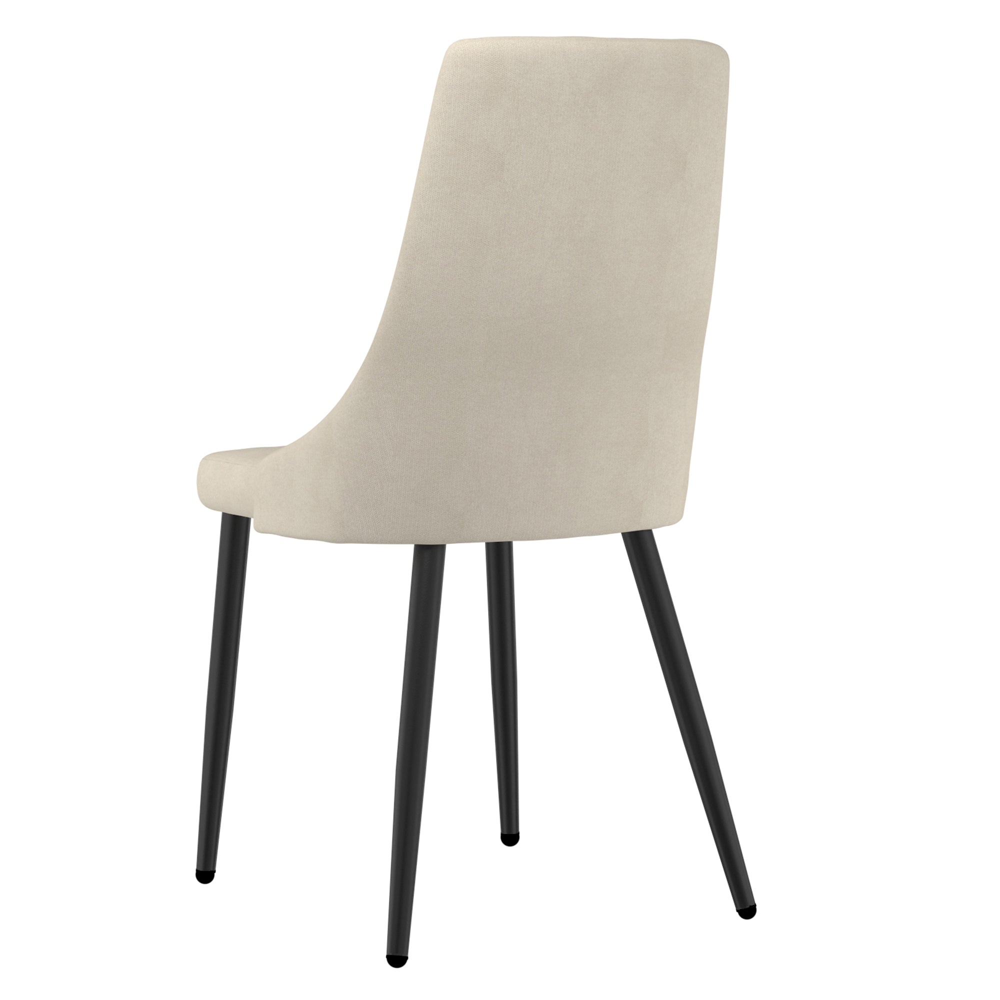 Venice Side Chair - Beige Mid-Century Dining Chair-DECOROLALA