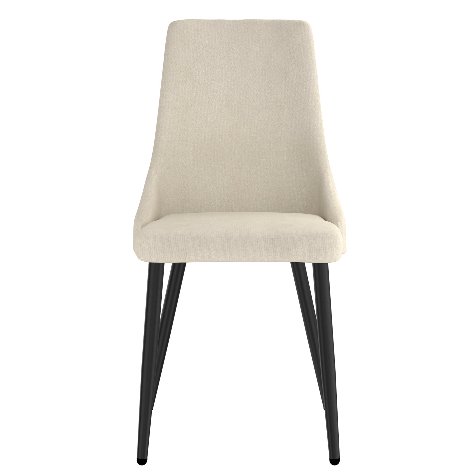 Venice Side Chair - Beige Mid-Century Dining Chair-DECOROLALA