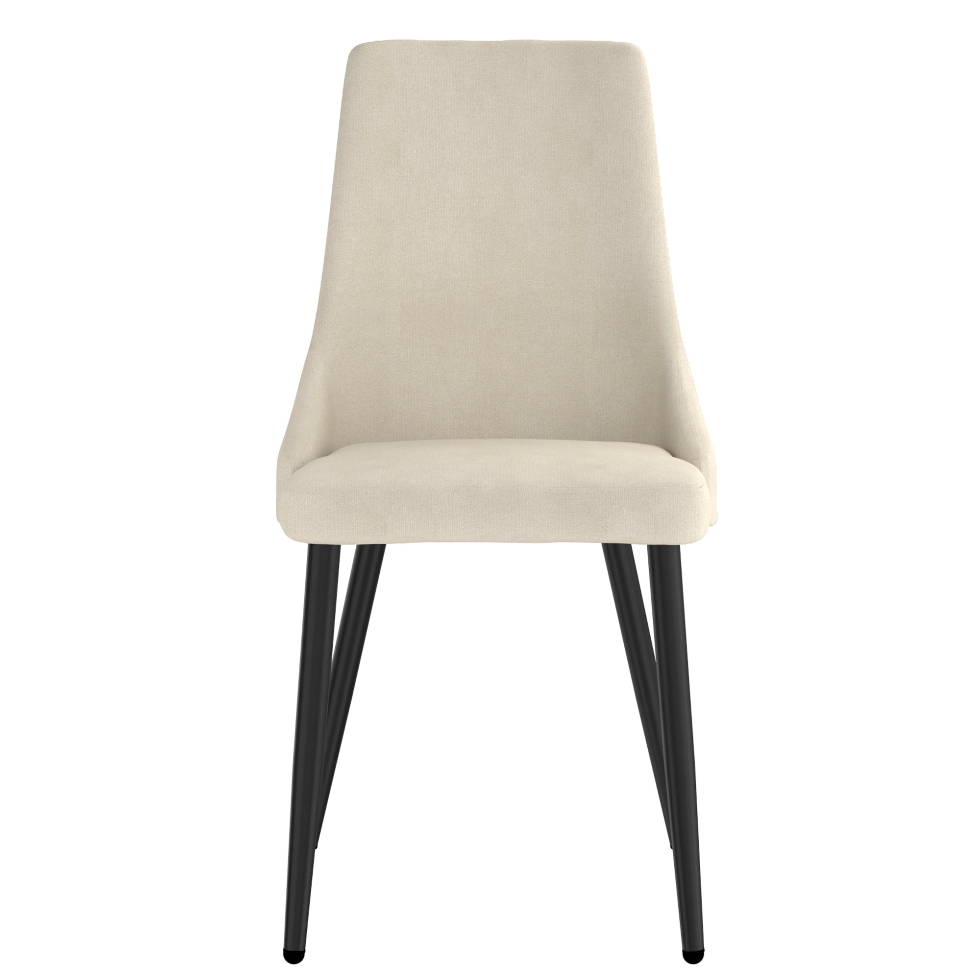 Venice Side Chair - Beige Mid-Century Dining Chair-DECOROLALA