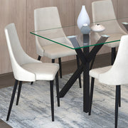 Venice Side Chair - Beige Mid-Century Dining Chair-DECOROLALA