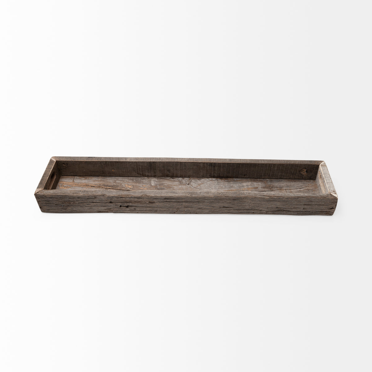 Vernon (Large) 36L x 7W Brown Reclaimed Wood Tray-Trays-DECOROLALA