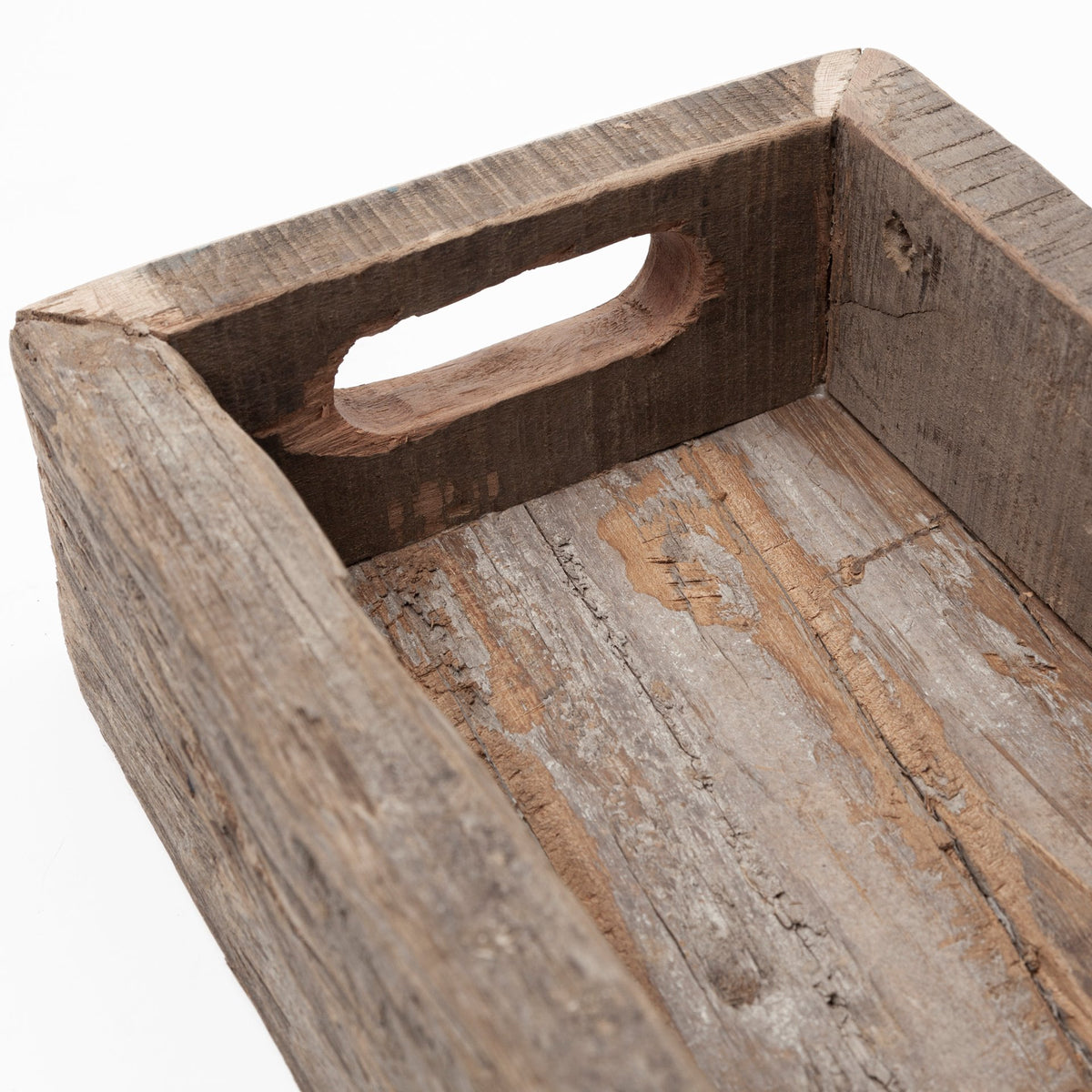 Vernon (Large) 36L x 7W Brown Reclaimed Wood Tray-Trays-DECOROLALA