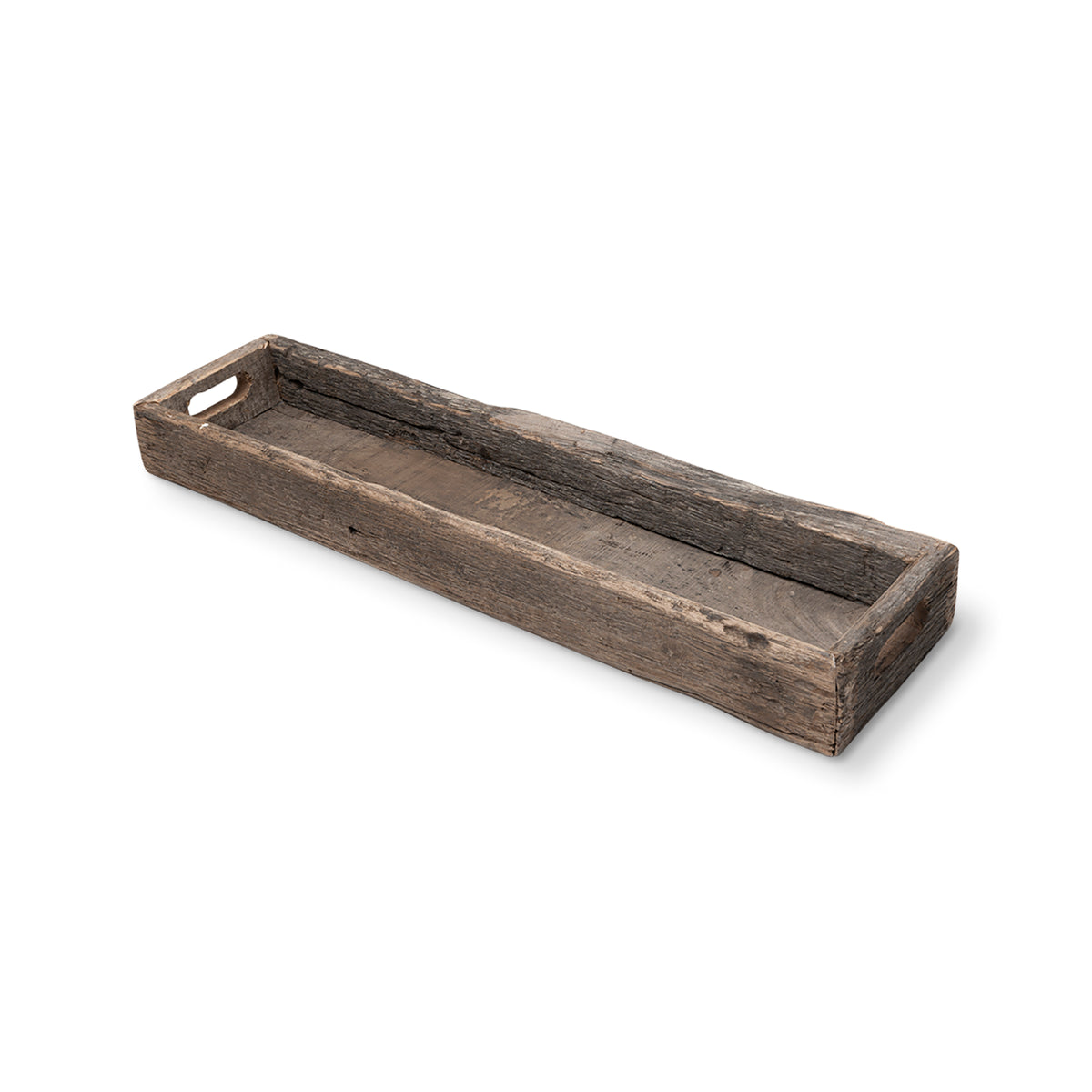 Vernon (Medium) 30L x 7W Brown Reclaimed Wood Tray-Trays-DECOROLALA