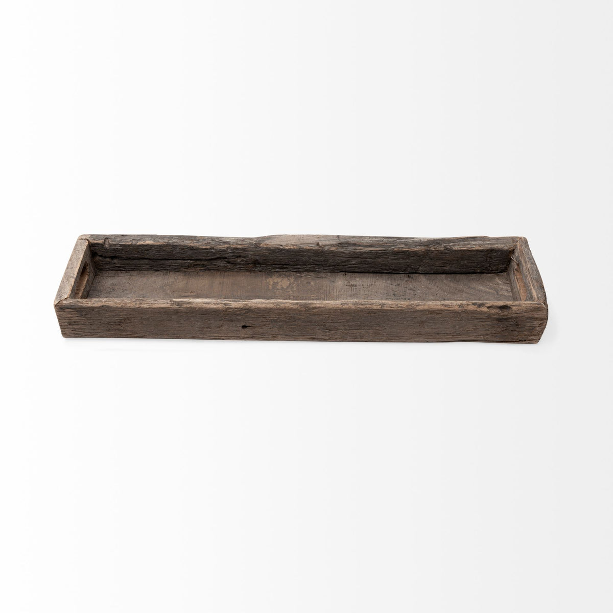 Vernon (Medium) 30L x 7W Brown Reclaimed Wood Tray-Trays-DECOROLALA