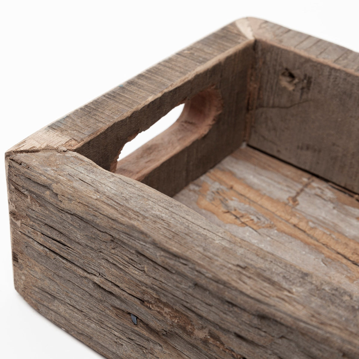 Vernon (Small) 24L x 7W Brown Reclaimed Wood Tray-Trays-DECOROLALA