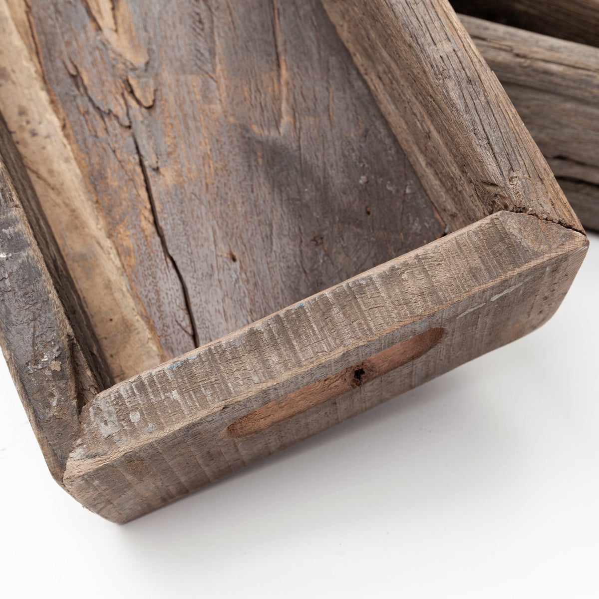 Vernon (Small) 24L x 7W Brown Reclaimed Wood Tray-Trays-DECOROLALA
