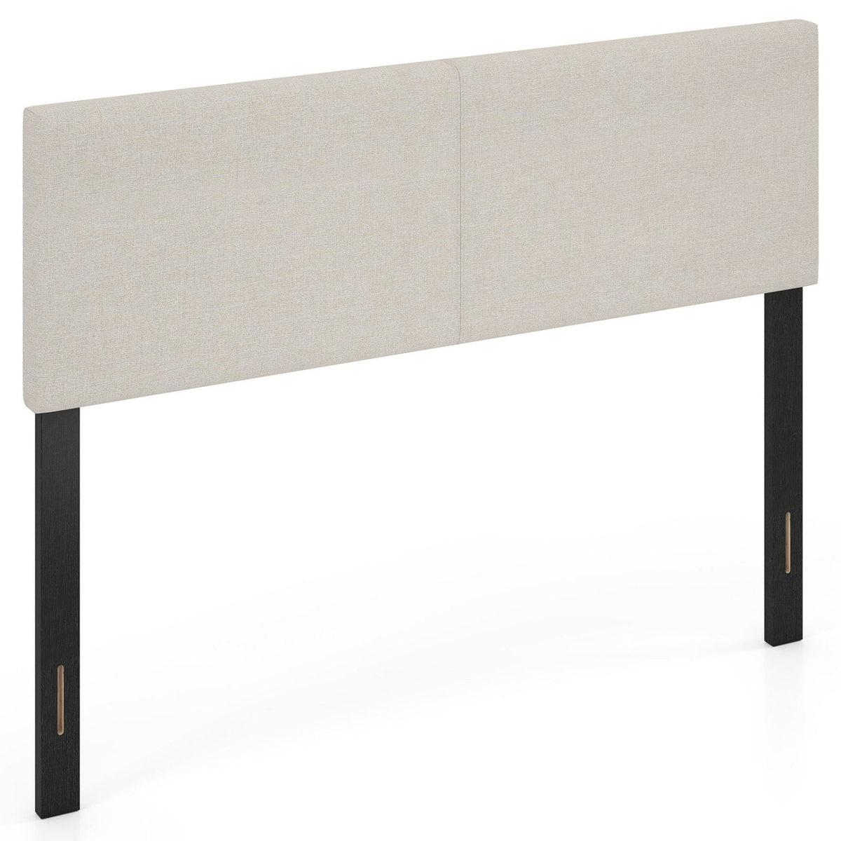 Vertical Quilted Linen Upholstered Headboard - Queen/Full Size-Headboards-DECOROLALA
