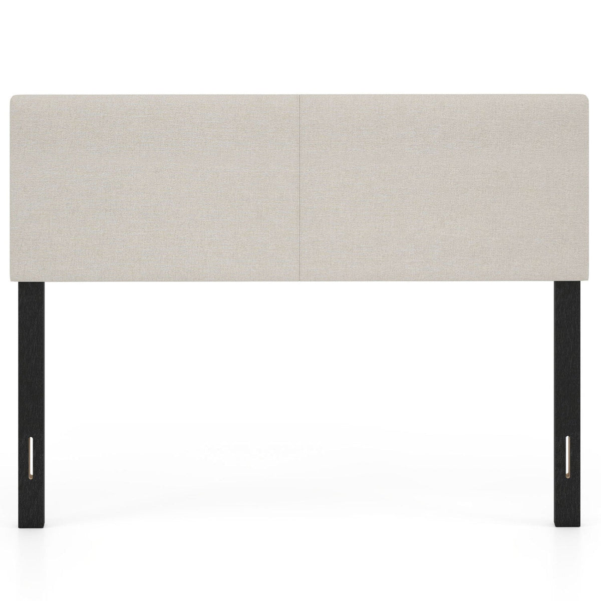 Vertical Quilted Linen Upholstered Headboard - Queen/Full Size-Headboards-DECOROLALA