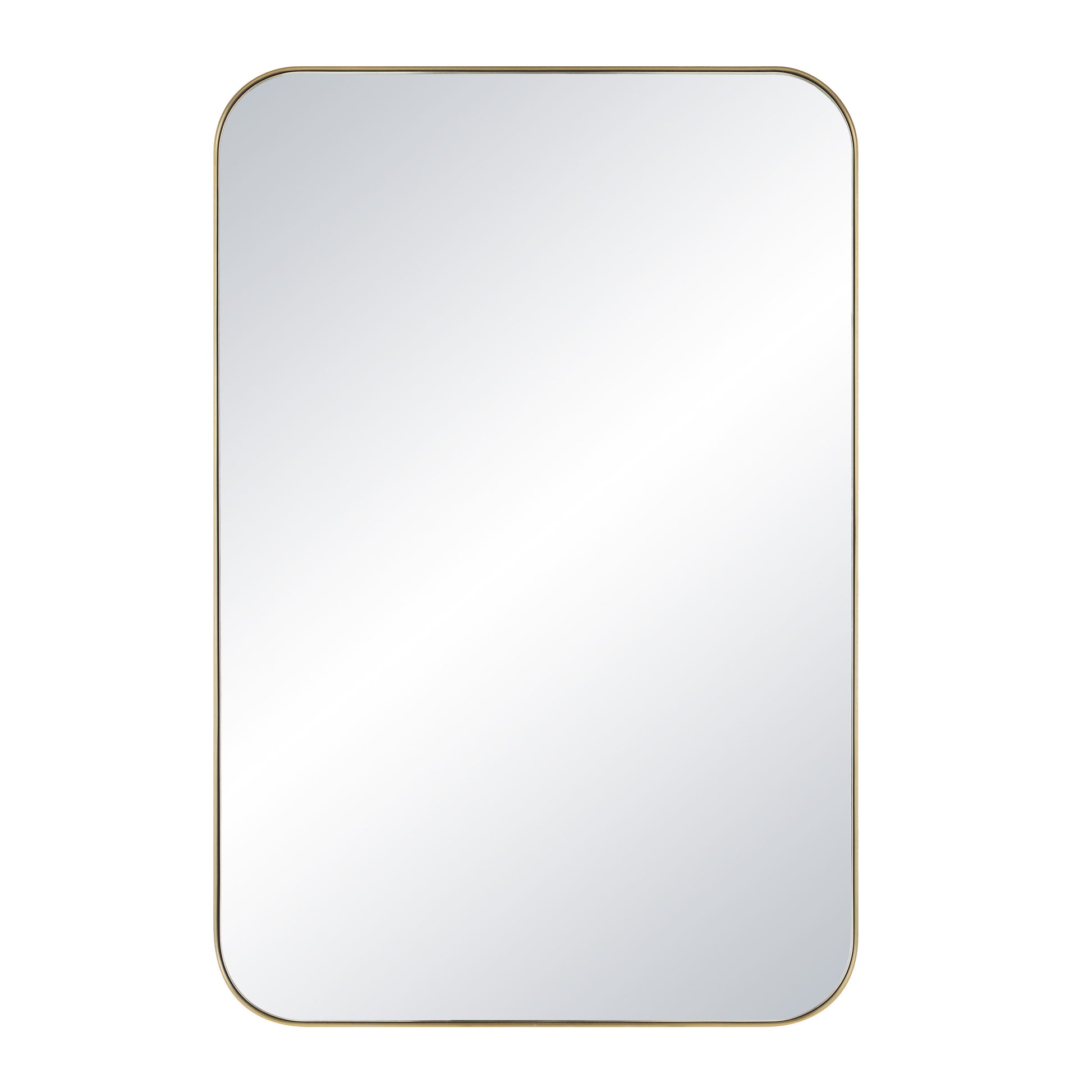 Vesey 36" Tall Rectangle Wall Mirror, Yellow-Mirror-DECOROLALA