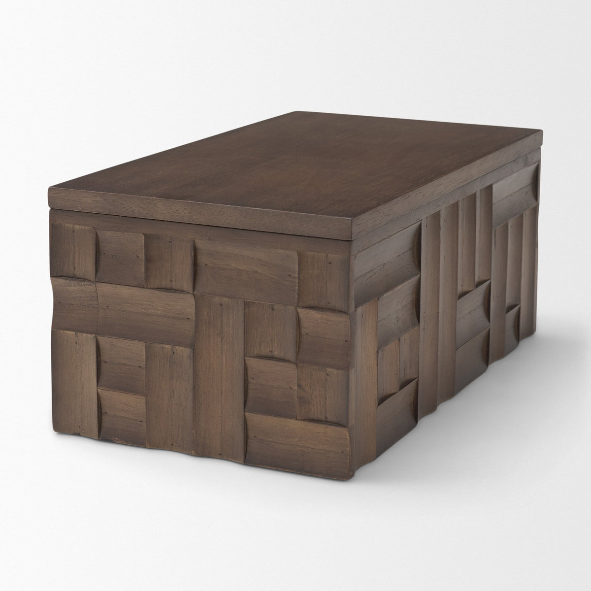 Vesta Walnut Wood Decorative Box-Boxes-DECOROLALA