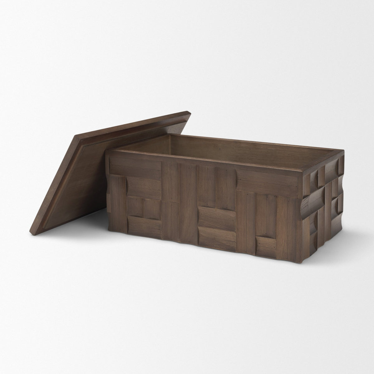 Vesta Walnut Wood Decorative Box-Boxes-DECOROLALA