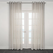 Via Rustic Inspired Wide Width Sheer Curtain 108"x 95"-Curtains-DECOROLALA