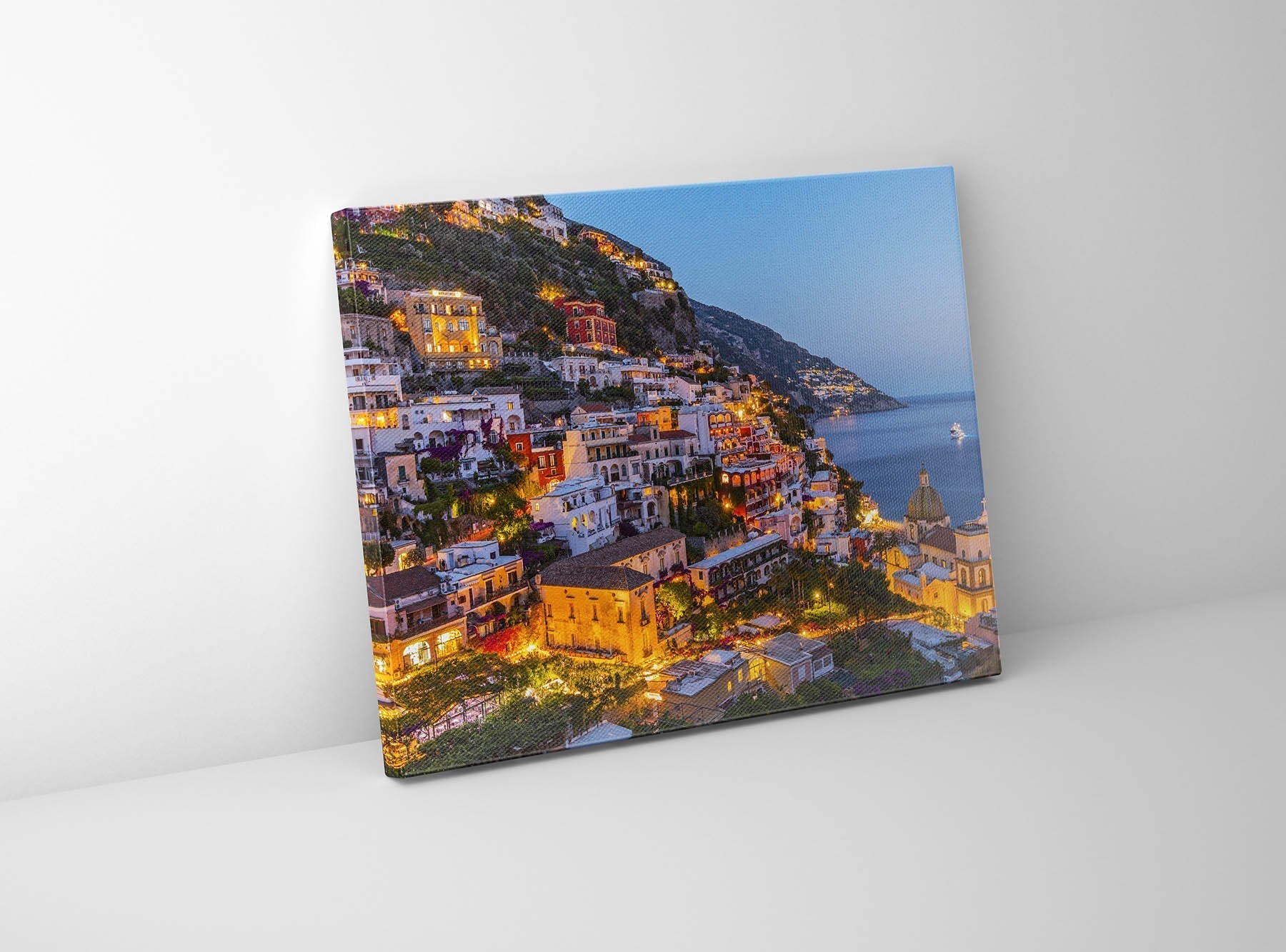 Vibrant Amalfi Coast Canvas Print 48x36-Wall Art-DECOROLALA