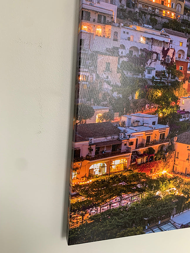 Vibrant Amalfi Coast Canvas Print 48x36-Wall Art-DECOROLALA