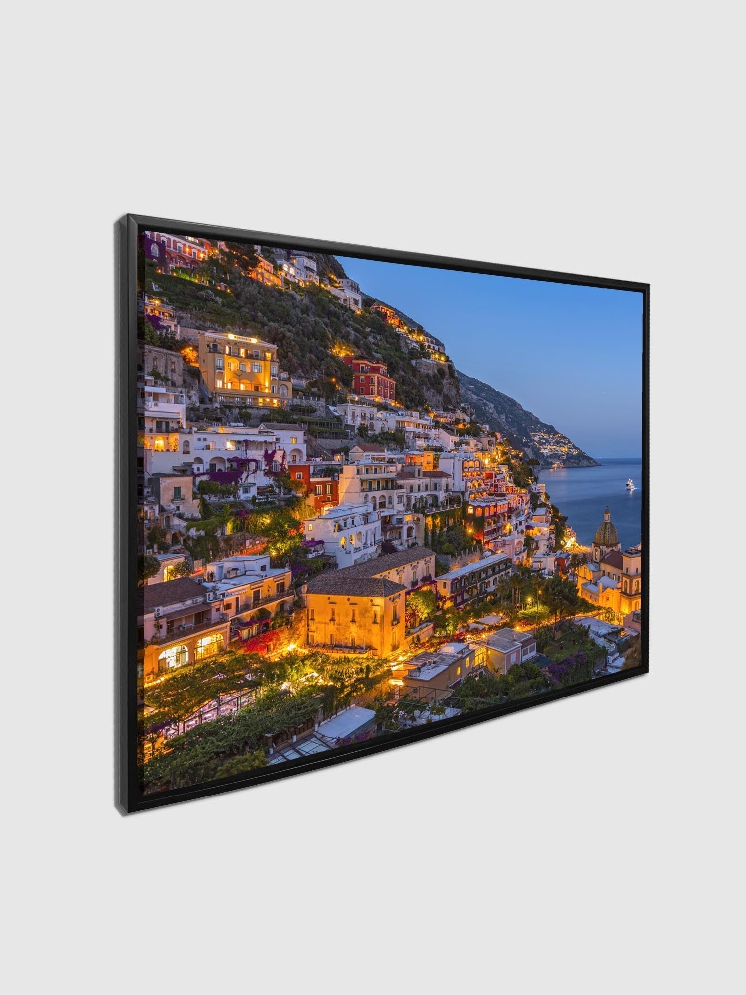 Vibrant Amalfi Coast Canvas Print 48x36-Wall Art-DECOROLALA