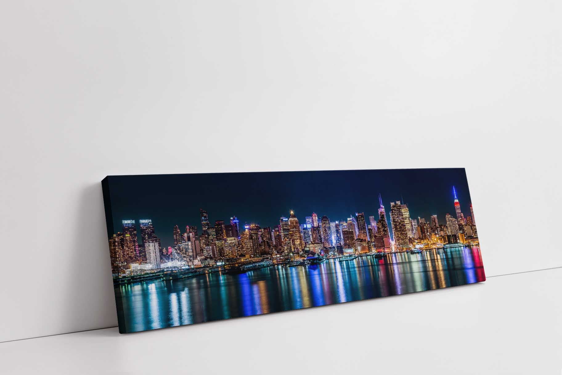 Vibrant New York Canvas Print 72x24-Print-DECOROLALA