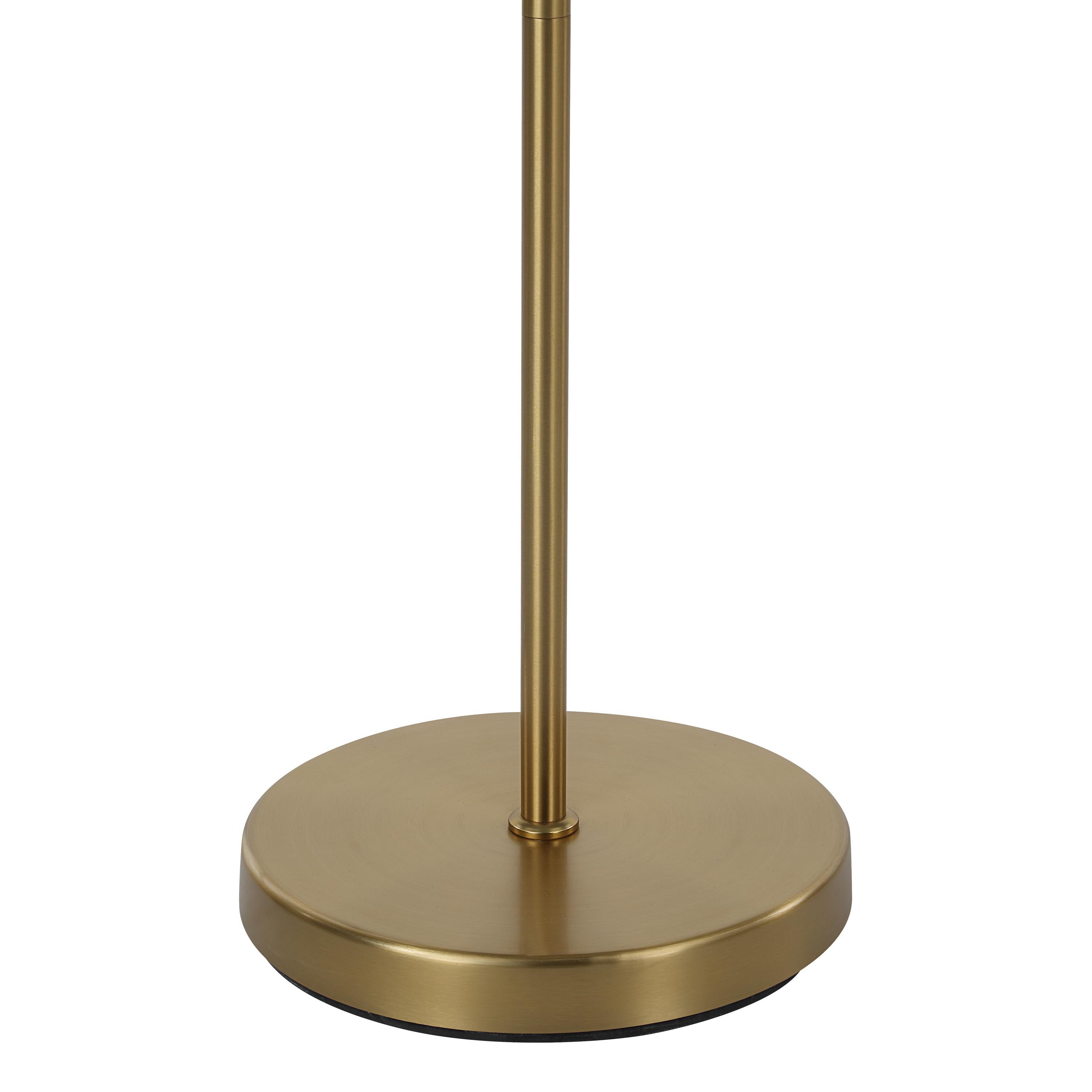 Vidura 47.5" Adjustable Floor Lamp, Brass-Floor Lamp-DECOROLALA