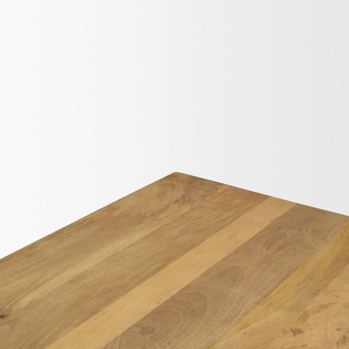 Viktor 55"L Light Brown Solid Wood Coffee Table-Coffee Tables-DECOROLALA