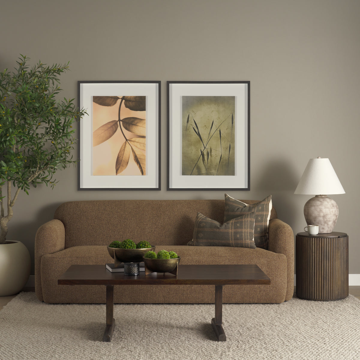 Viktor Solid Wood Coffee Table - Light Brown-Coffee Tables-DECOROLALA