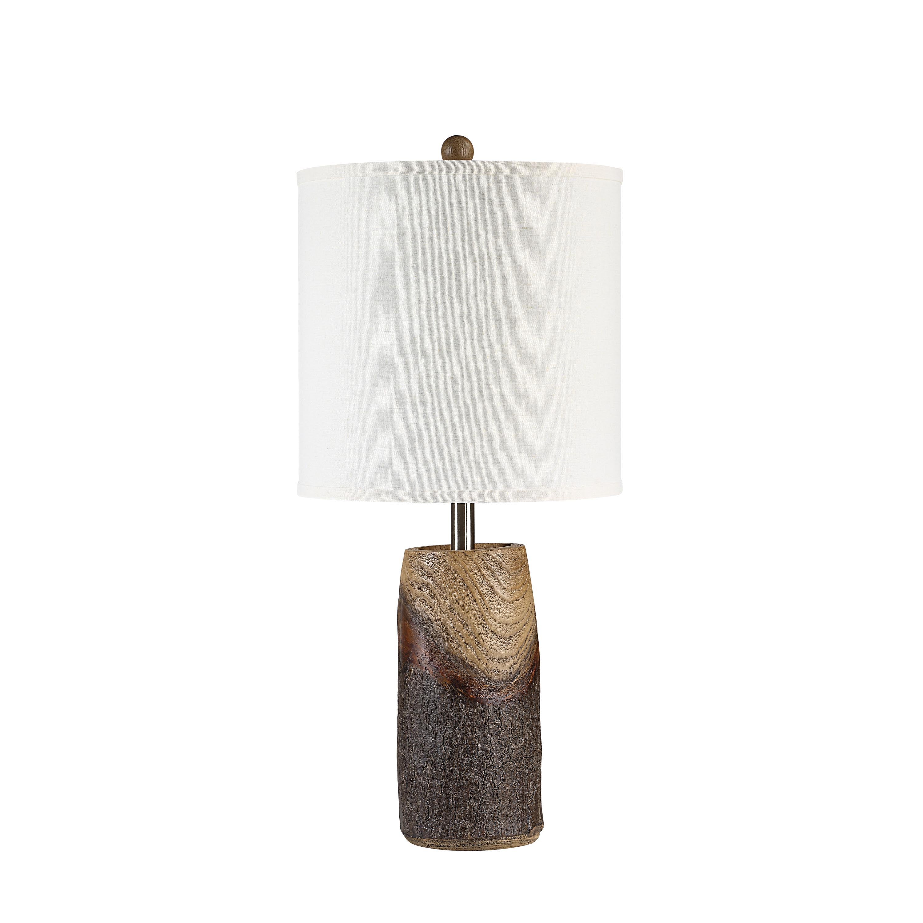 Vinca 28.75" Table Lamp with Wood-Look Finish-Table Lamp-DECOROLALA