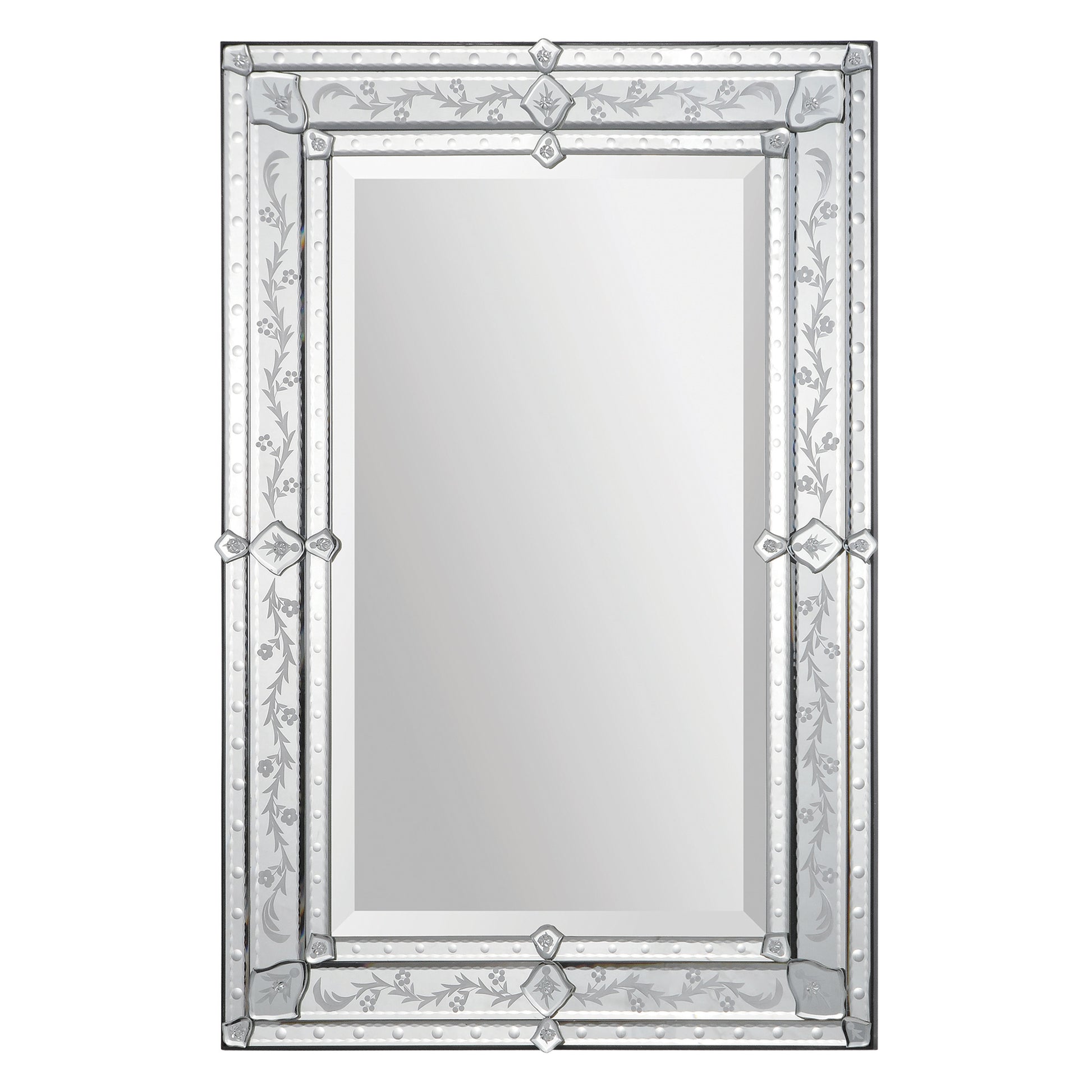 Vincenzo 36" Tall Rectangle Wall Mirror-Mirror-DECOROLALA