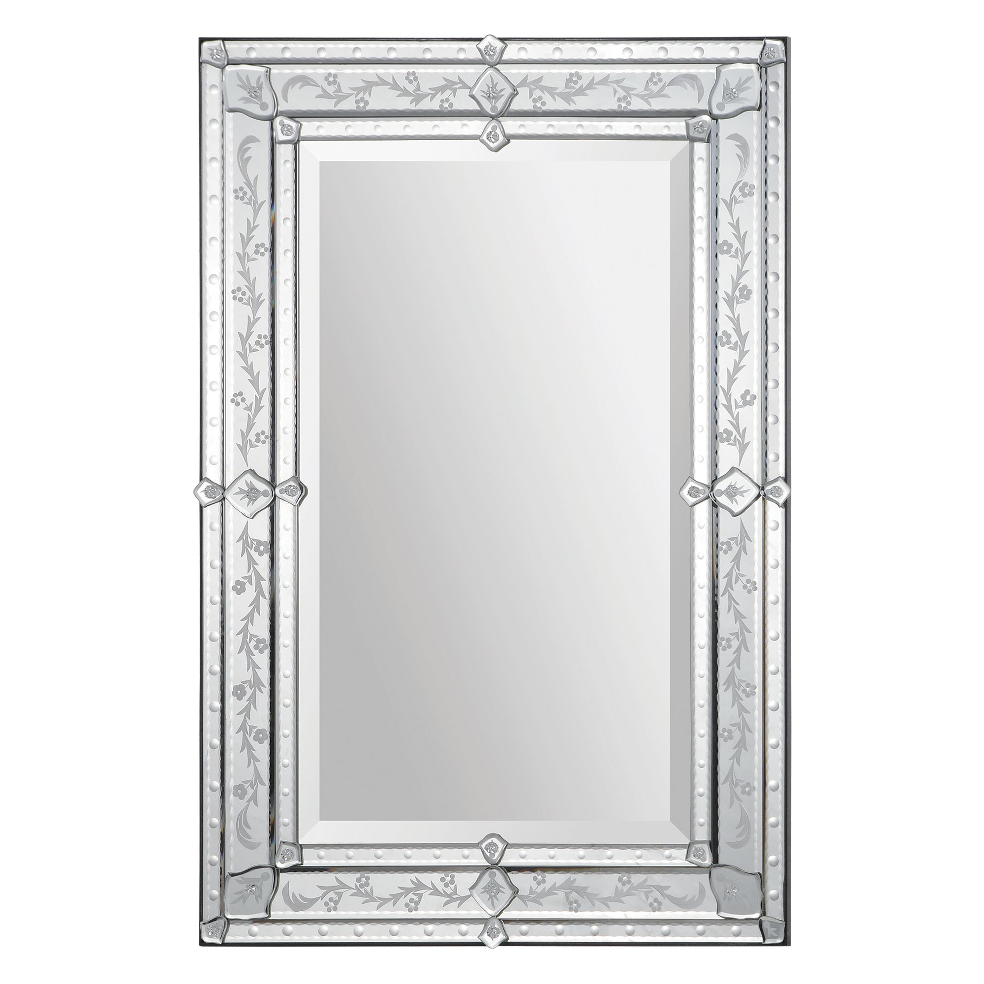 Vincenzo 36" Tall Rectangle Wall Mirror-Mirror-DECOROLALA