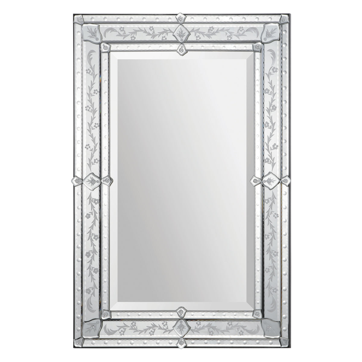 Vincenzo 36" Tall Rectangle Wall Mirror-Mirrors-DECOROLALA