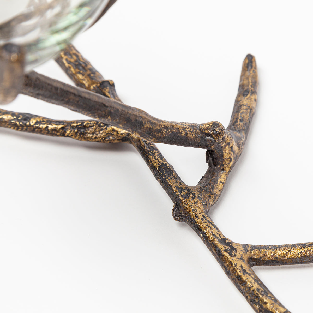 Vine I Distressed Metal Creeper Five Candle Table Candle Holder-Table Candle Holders-DECOROLALA