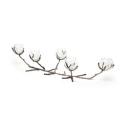 Vine I Distressed Metal Creeper Five Candle Table Candle Holder-Table Candle Holders-DECOROLALA