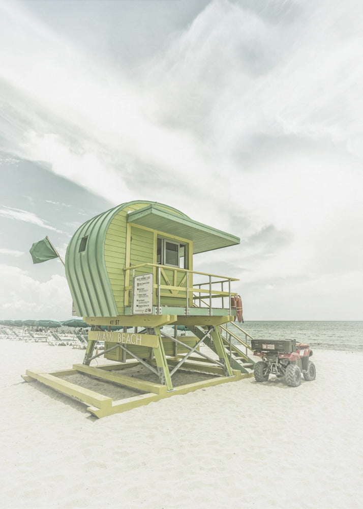 Vintage Florida Flair Miami Beach Wall Art-canvas-DECOROLALA