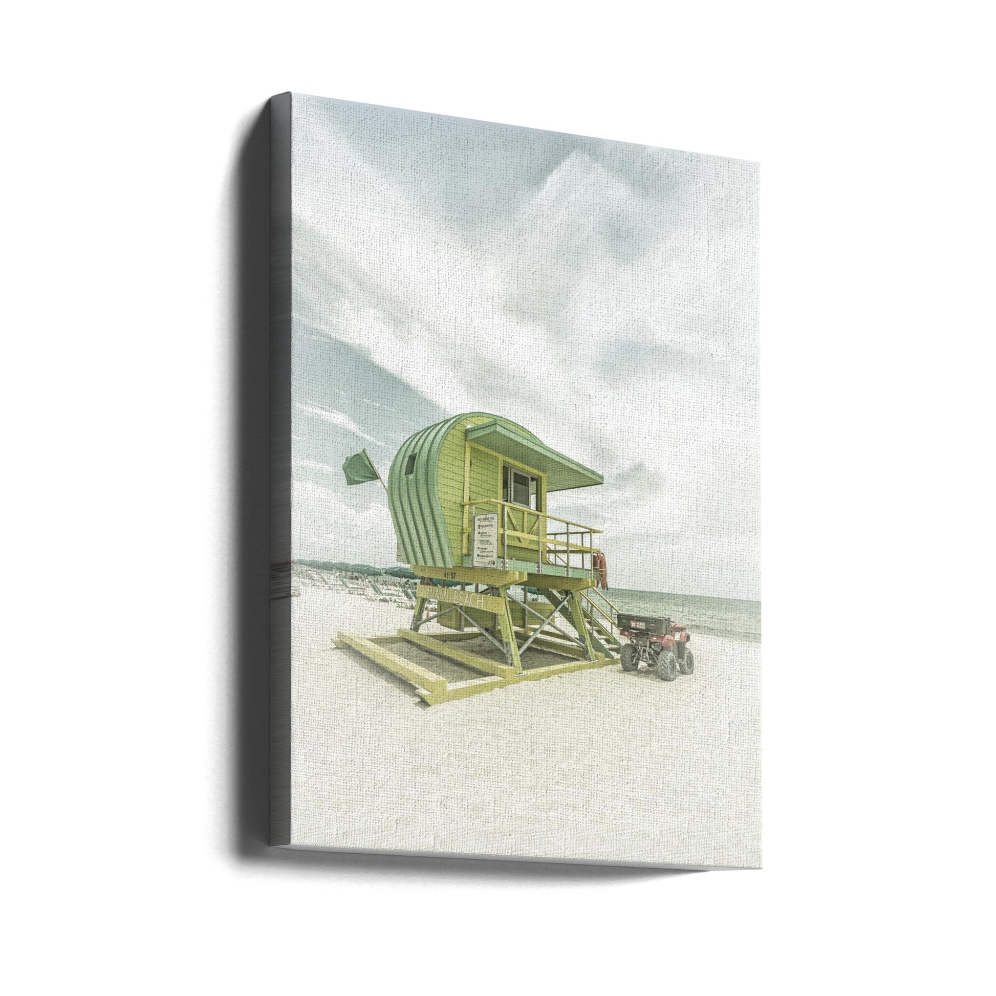 Vintage Florida Flair Miami Beach Wall Art-canvas-DECOROLALA