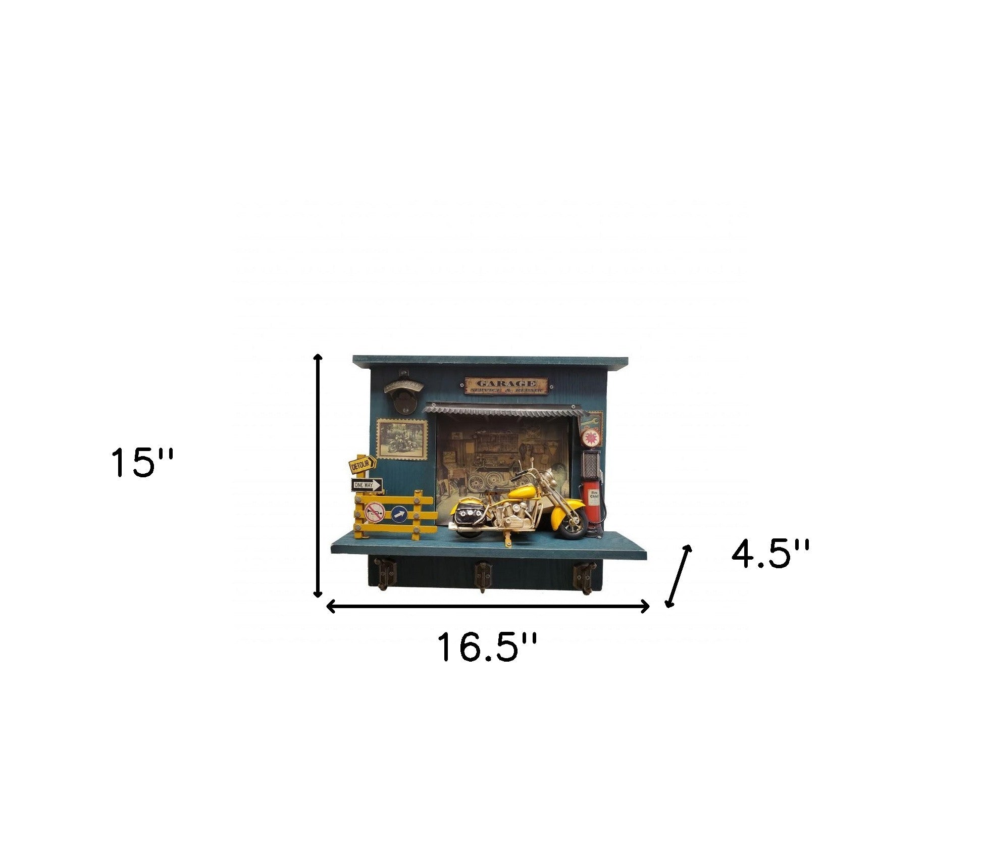 Vintage Harley Garage Key Organizer-Organizers-DECOROLALA