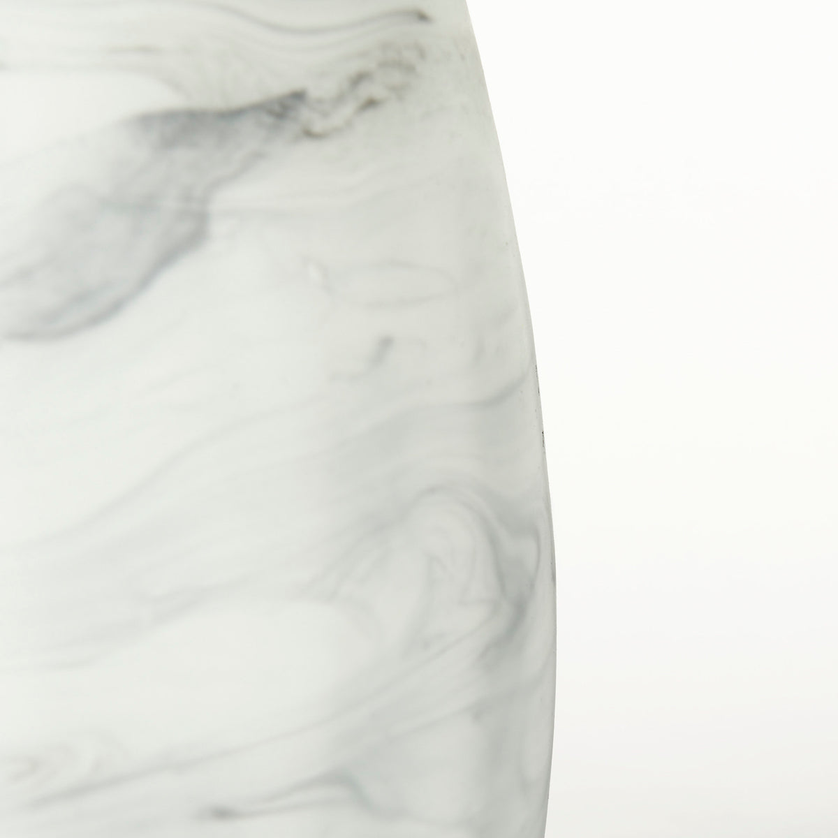 Volta I Short Gray Cream Glass Abstract Pattern Vase-Vase-DECOROLALA