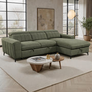 Volto 2-Piece Right-Facing Sleeper Sectional with Storage Chaise-Furniture > Sofas-DECOROLALA