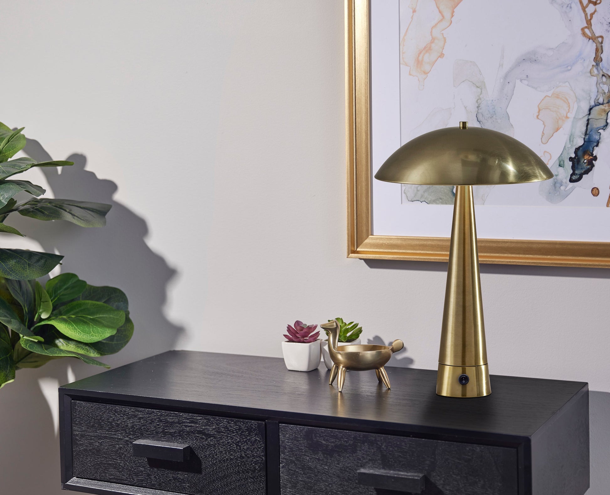 Vortex 2605-21 Table Lamp Antique Brass 20"-Lighting-DECOROLALA
