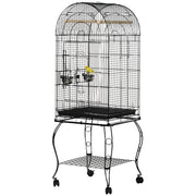 Grande cage à oiseaux de 60" avec toit ouvrable pour calopsitte et conure soleil