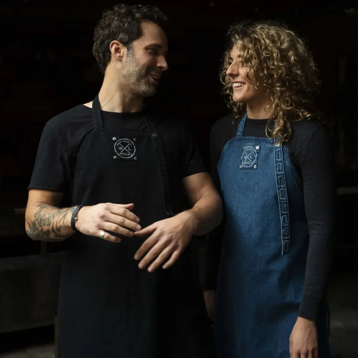 WITLOFT - Apron Denim Short - Black-Accessories-DECOROLALA