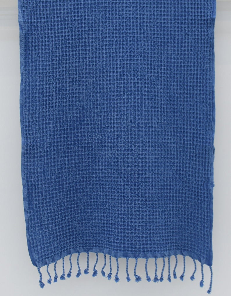 Waffle Stone Washed Hand Towel - Turkish Cotton-Hand Towel-DECOROLALA