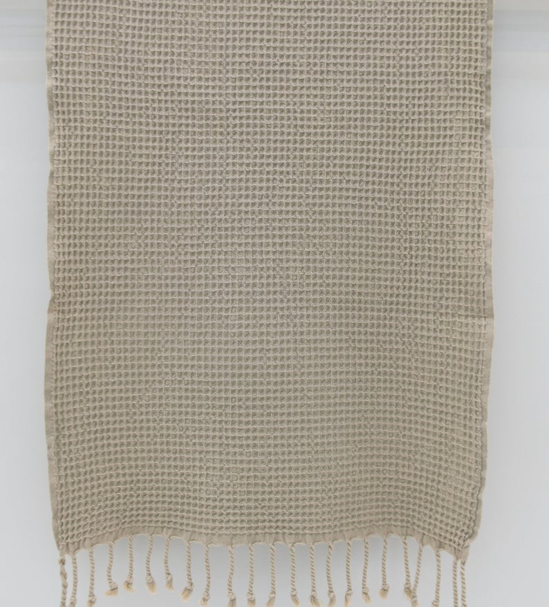 Waffle Stone Washed Hand Towel - Turkish Cotton-Hand Towel-DECOROLALA