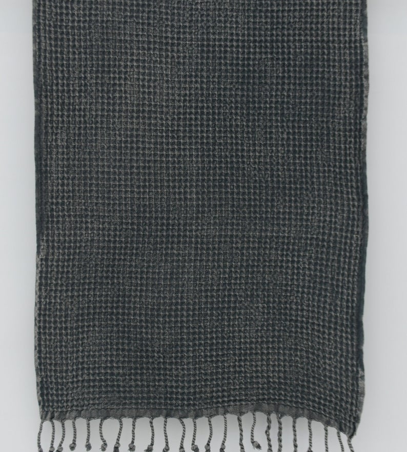 Waffle Stone Washed Hand Towel - Turkish Cotton-Hand Towel-DECOROLALA