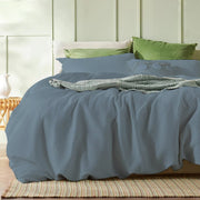 Waffle Weave Linen Cotton Duvet Cover Sets-Duvet Cover-DECOROLALA