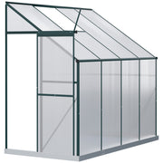Walk-In Garden Greenhouse - 8' x 4' x 7' Green Aluminum-DECOROLALA