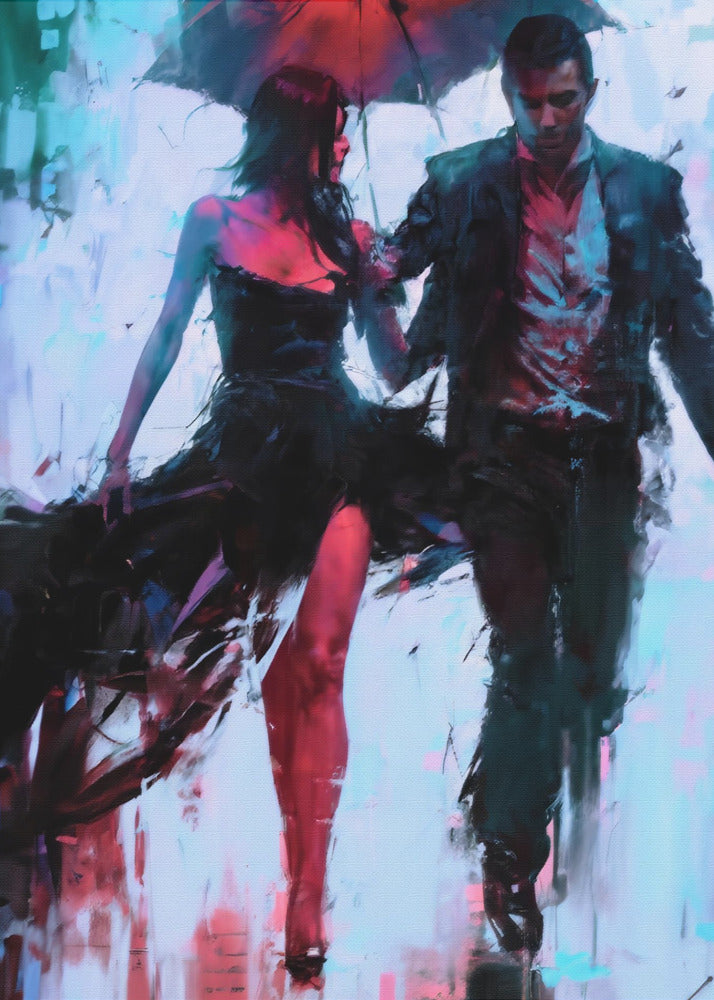 Walking In the Rain by Andreas Magnusson-canvas-DECOROLALA