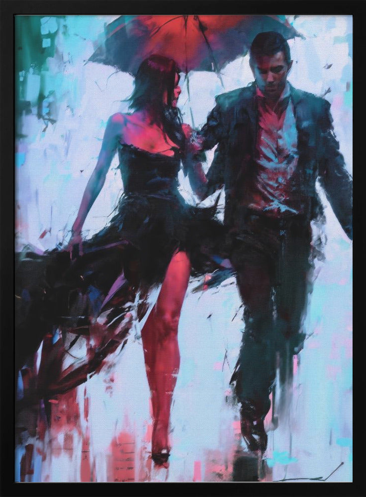 Walking In the Rain by Andreas Magnusson-canvas-DECOROLALA