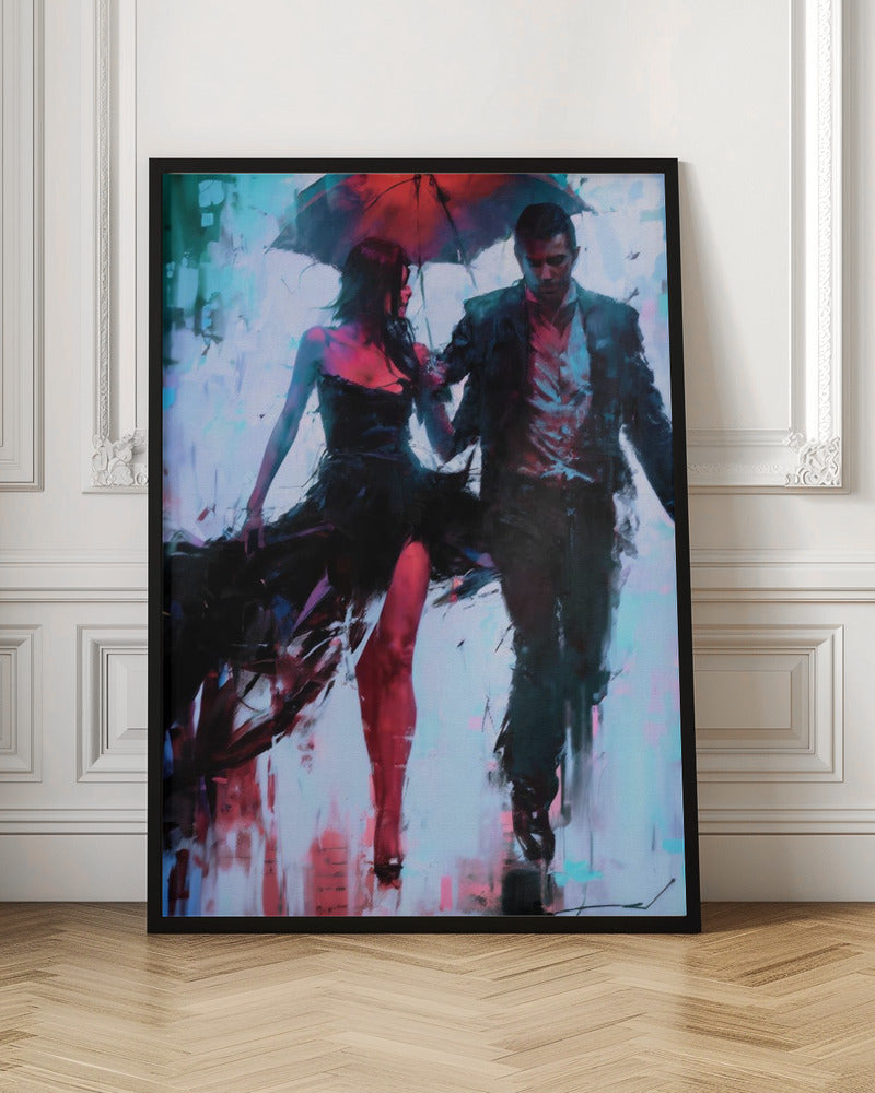 Walking In the Rain by Andreas Magnusson-canvas-DECOROLALA