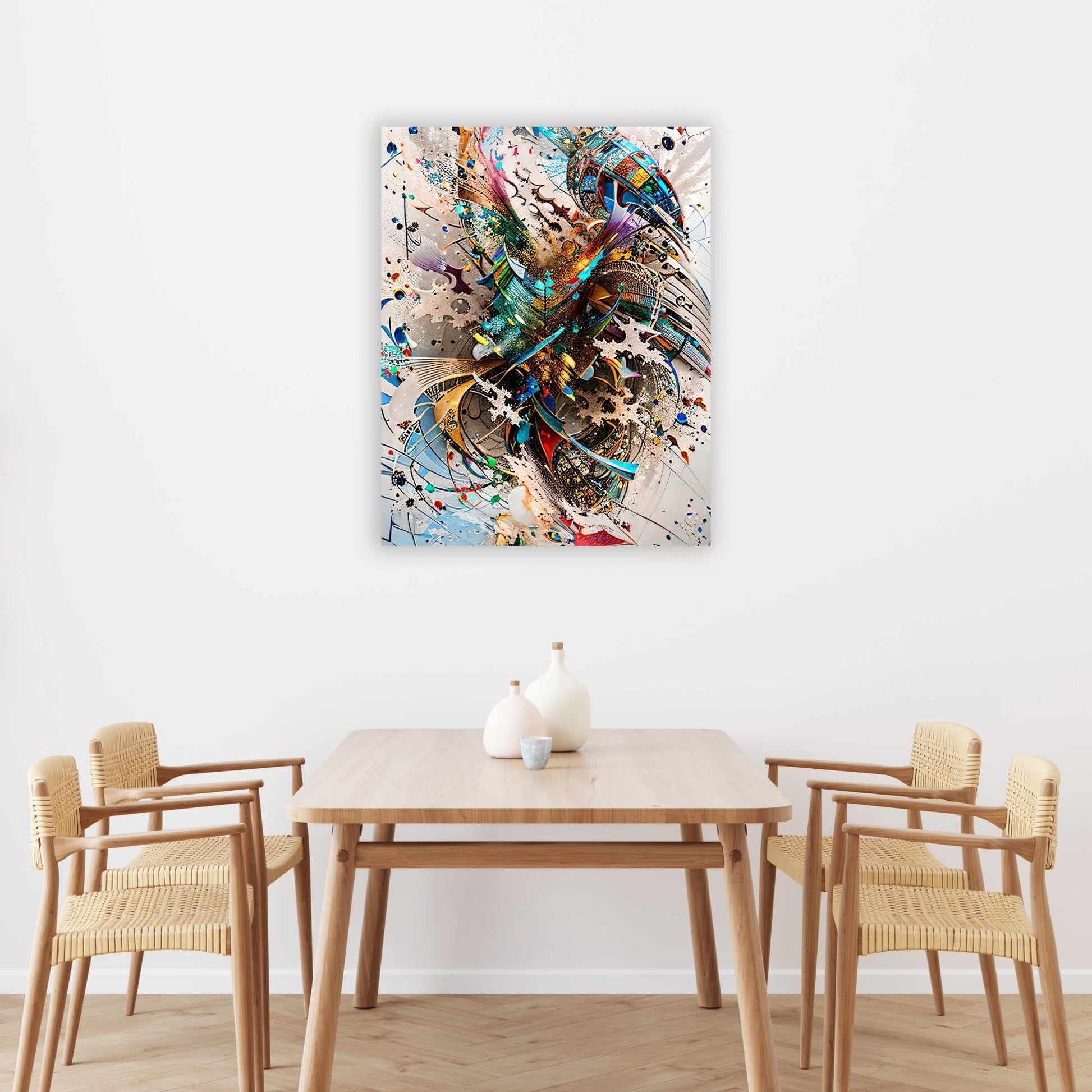 Wall Art Abstract Canvas Print 48x36-Wall Art-DECOROLALA